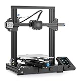 Creality Ender 3 V2 3D Drucker mit 32 Bit Lautlosem Motherboard Meanwell Sicherheitsnetzteil Glasplatte Lebenslaufdruck und Lebenslaufdruck 220x220x250mm, Funktioniert mit PLA, ABS, PETG Filament