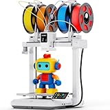 Anycubic Kobra X 3D Drucker Mehrfarbig, Weicher und Harter Multifilamentdruck, Verbesserte Auto Leveling, 4-Farbdruck bis zu 19 Farbdruck für Anfänger, Druckgröße 260 x 260 x 260 mm